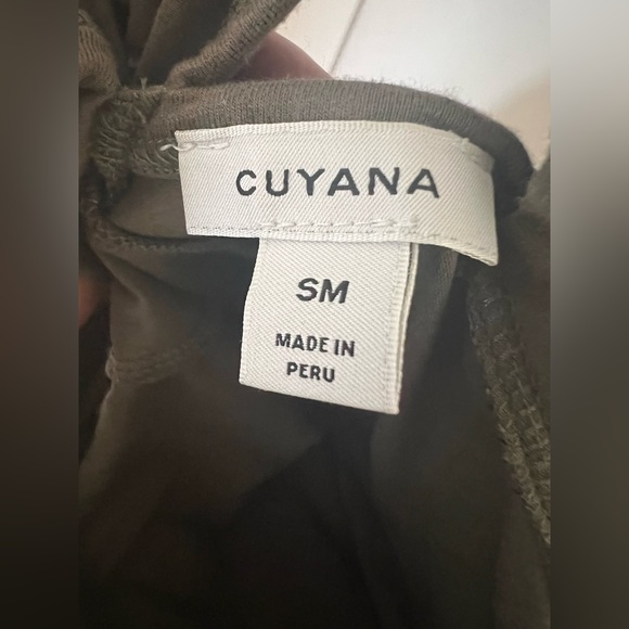 Cuyana Olive Green V-back Jumpsuit. Women's Size Small. - Picture 3 of 5